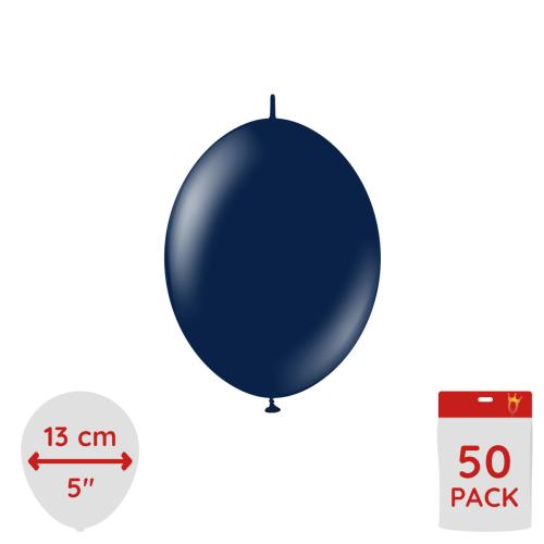 Latexballoons - K-Link Navy 13 cm 50-pack