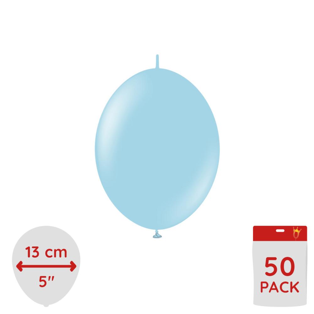 Latexballoons - K-Link Macaron Blue 13 cm 50-pack