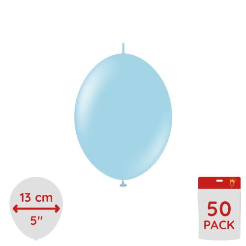 Latexballoons - K-Link Macaron Blue 13 cm 50-pack