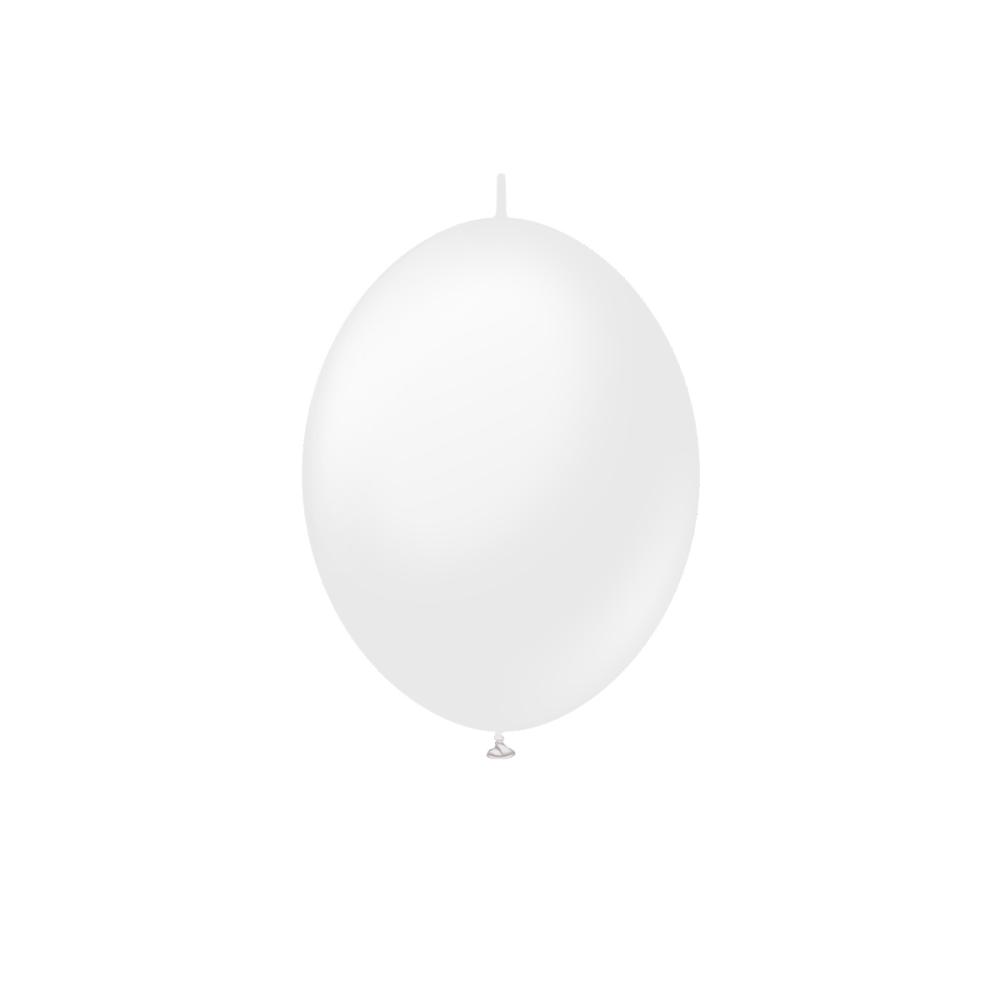 Latexballoons - K-Link Opaque Satin Snow White 13 cm 50-pack