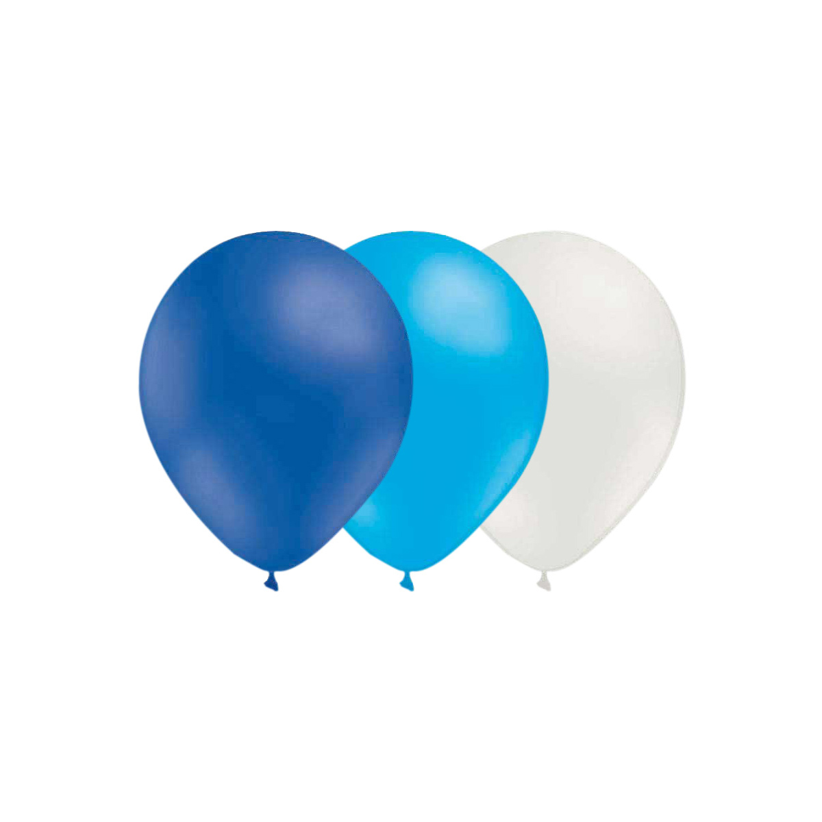 Ballongkombo - Blå-Ljusblå-Vit 15-pack