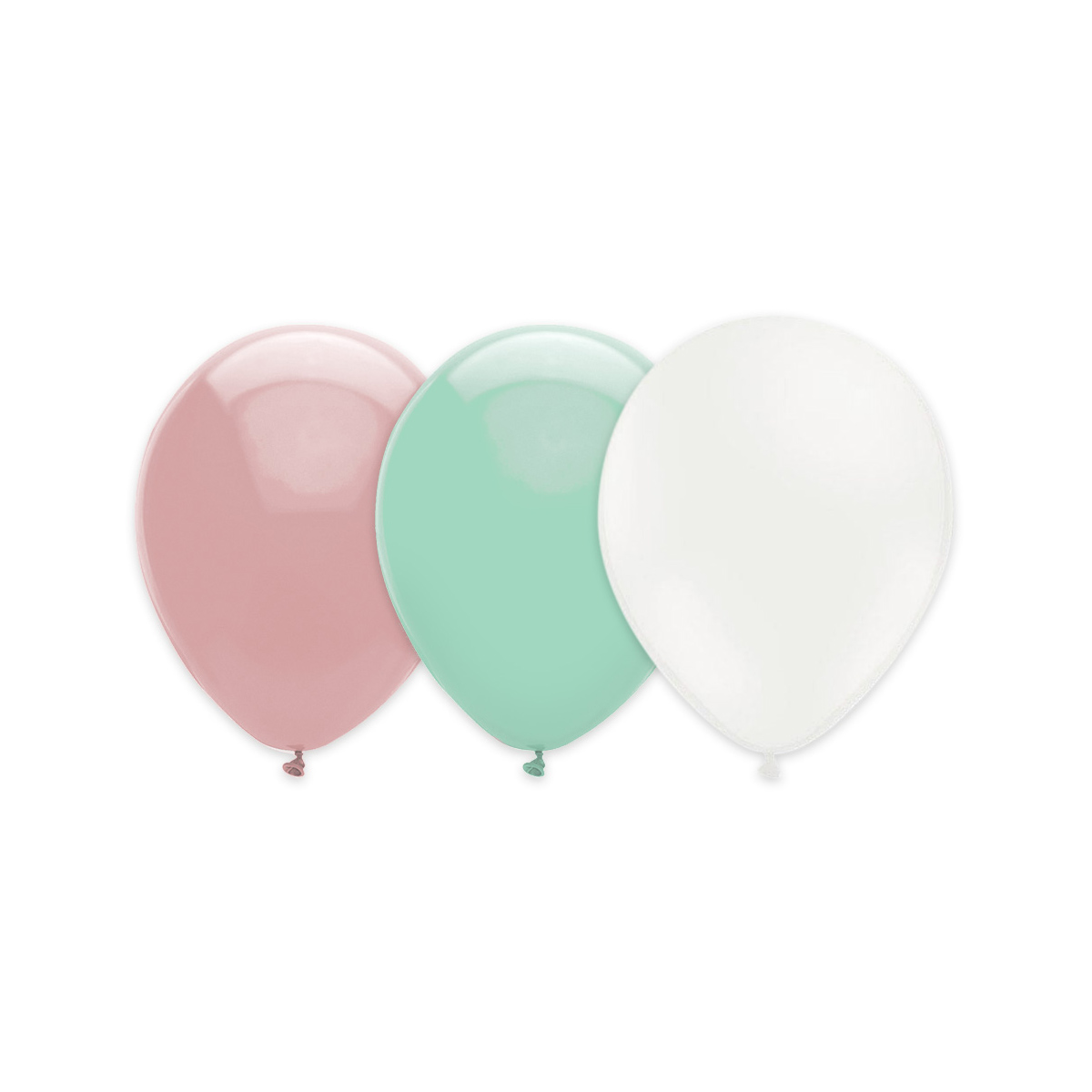 Ballongkombo - Baby Pink-Mintgrön-Vit 15-pack