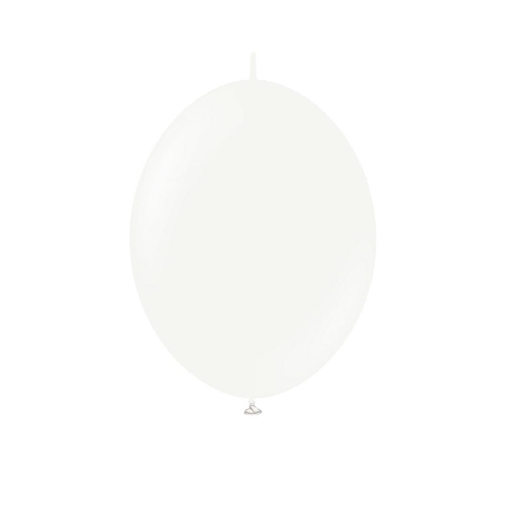 Latexballoons - K-Link White 30 cm 25-pack