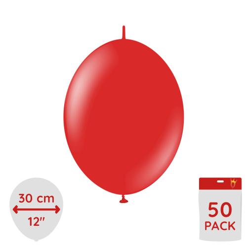 Latexballoons - K-Link Red 30 cm 50-pack