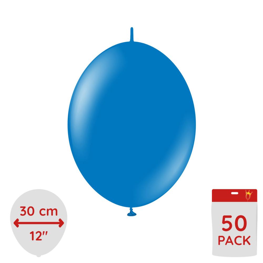 Latexballoons - K-Link Blue 30 cm 50-pack