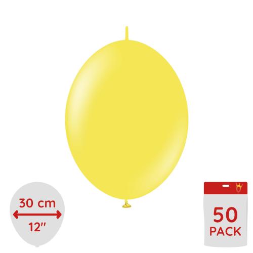 Latexballoons - K-Link Yellow 30 cm 50-pack