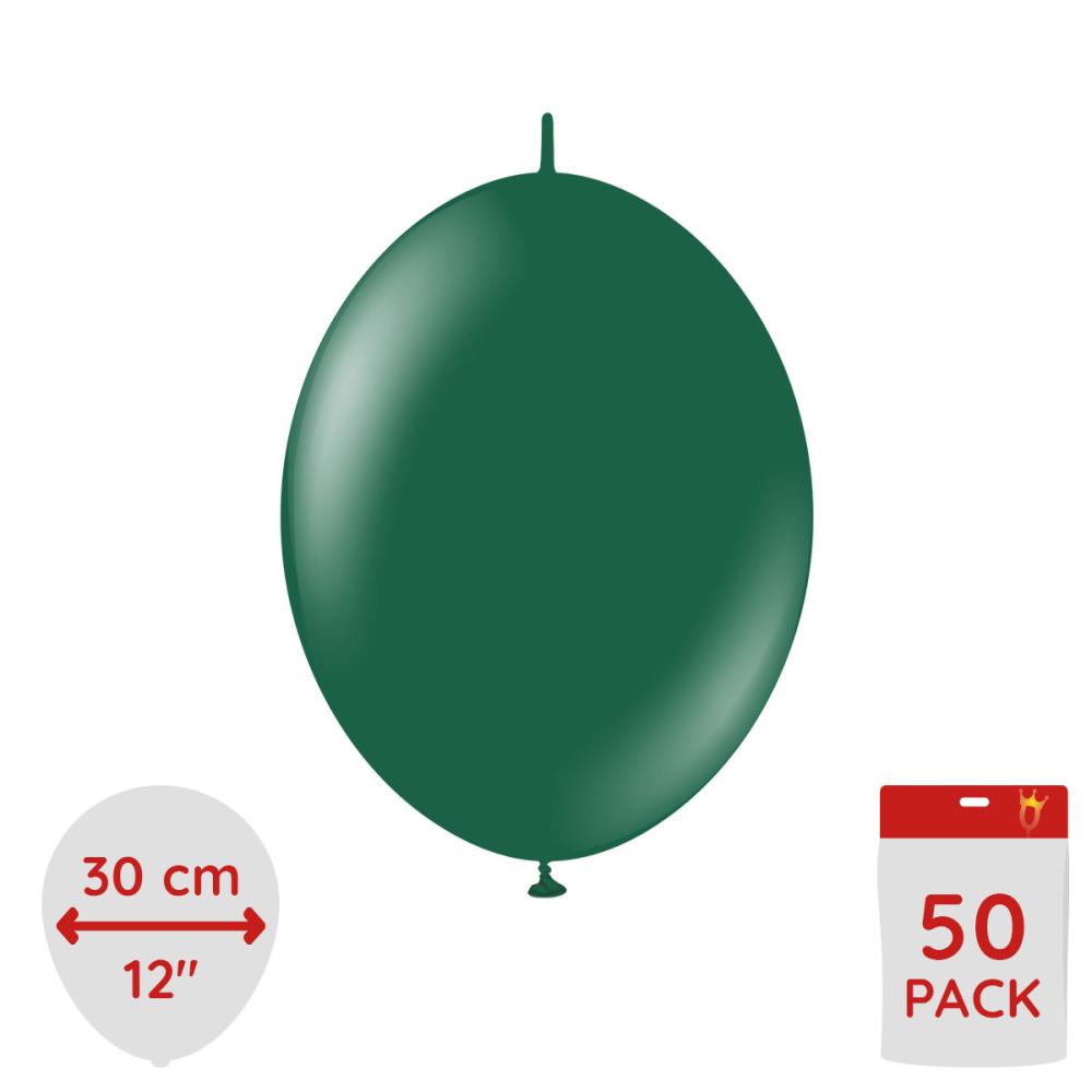 Latexballoons - K-Link Dark Green 30 cm 50-pack