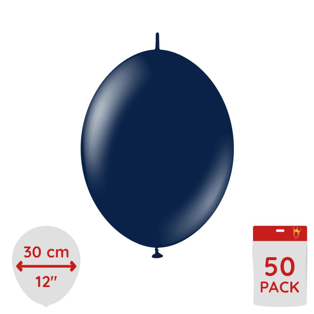 Latexballoons - K-Link Navy 30 cm 50-pack