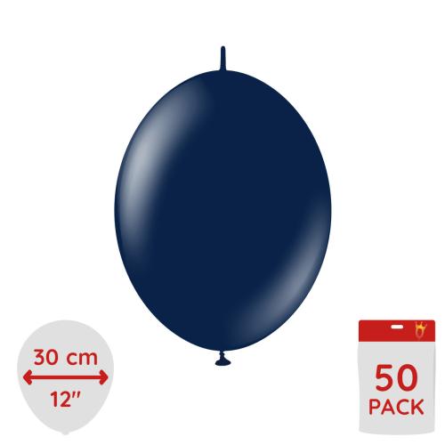 Latexballoons - K-Link Navy 30 cm 50-pack