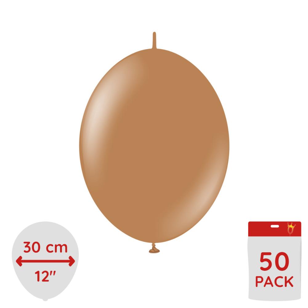Latexballoons - K-Link Caramel Brown 30 cm 50-pack
