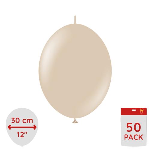 Latexballoons - K-Link Hazelnut 30 cm 50-pack