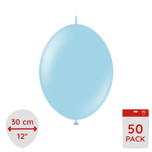 Latexballoons - K-Link Macaron Blue 30 cm 50-pack