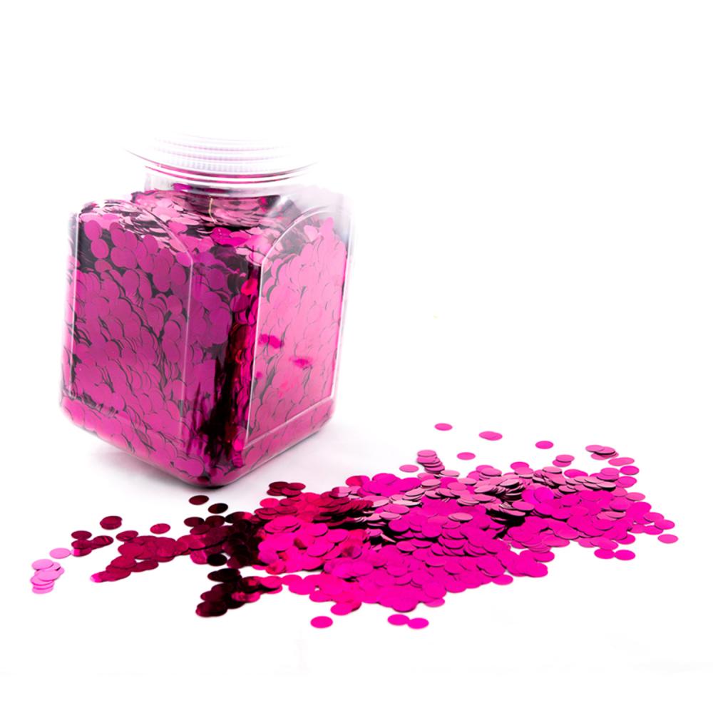 Ballongkonfetti - Magenta Runda 15mm 1 kg