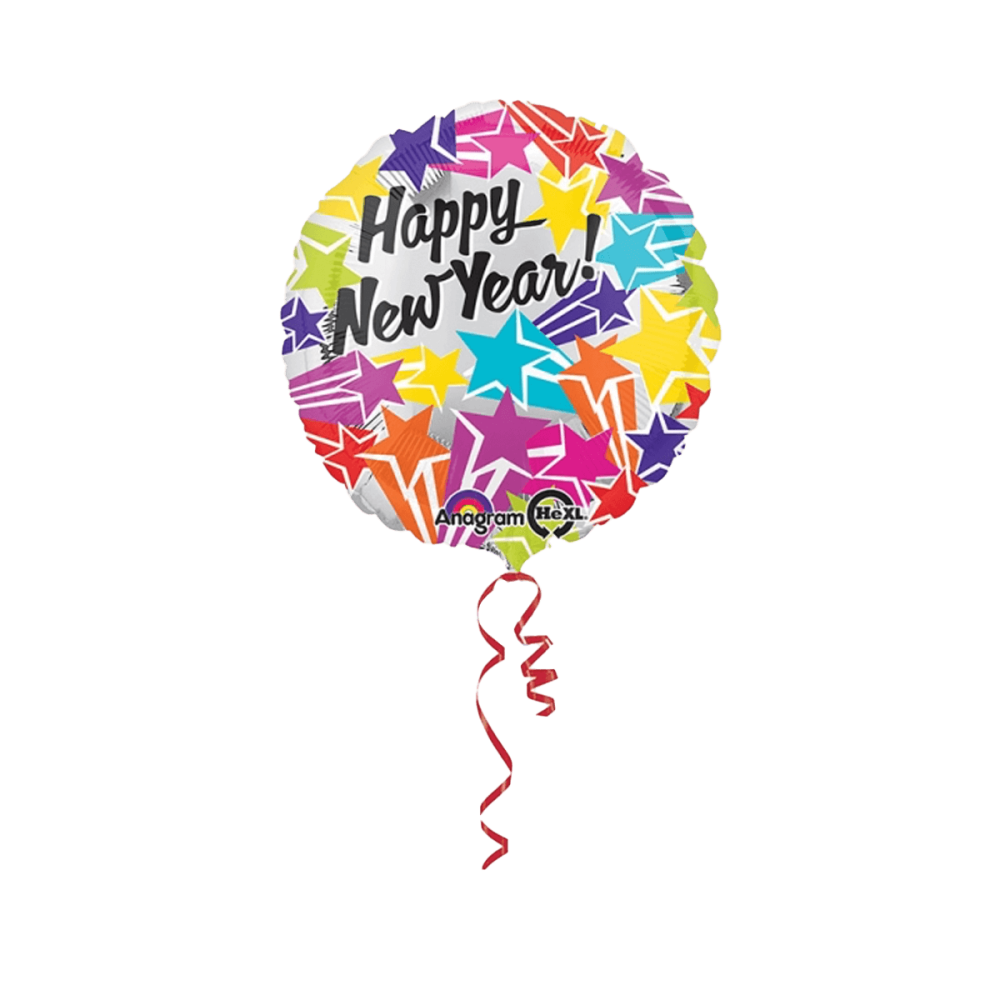 Folieballong - New Year Bright Stars 45 cm