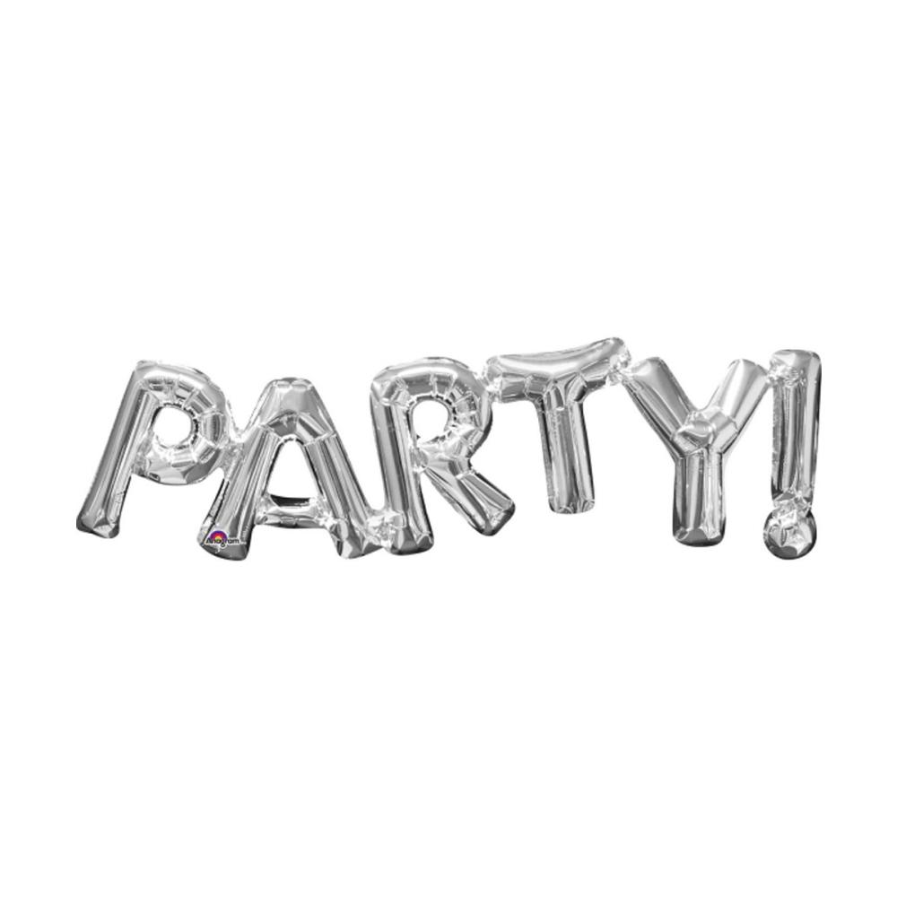 Folieballong - Party Silver
