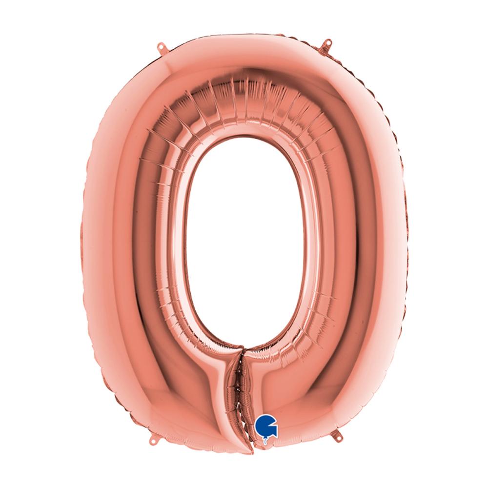 Bokstavsballong - O Rose Gold 100 cm