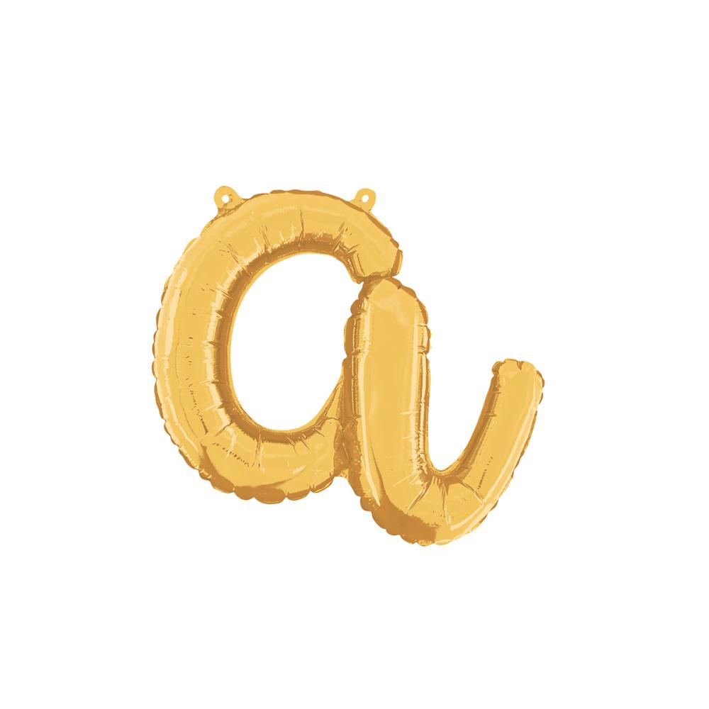 Bokstavsballong - A Script Guld