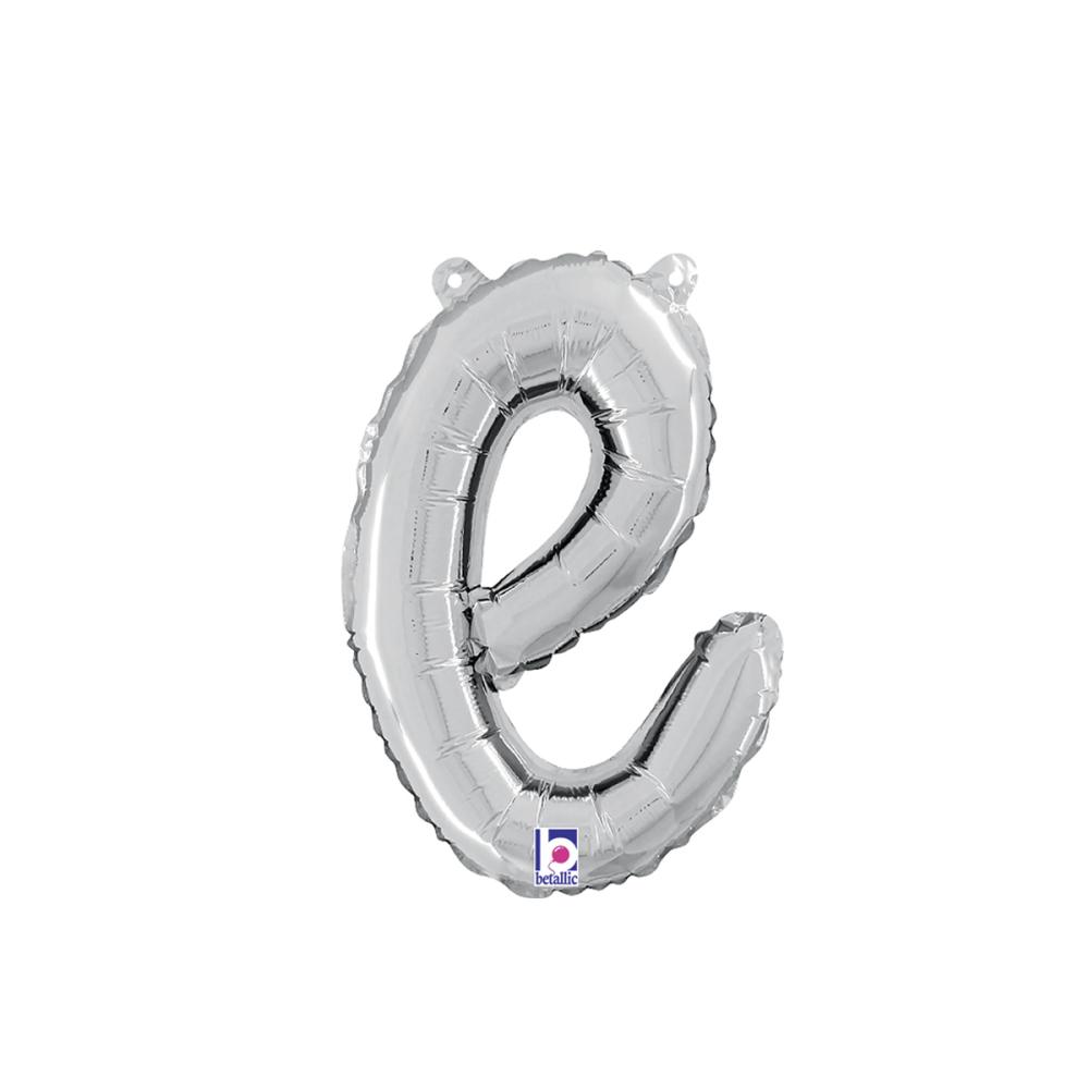 Bokstavsballong - E Script Silver