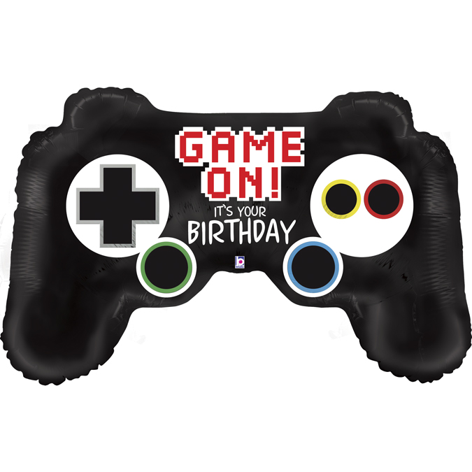 Folieballong - Game Controller Birthday 91 cm