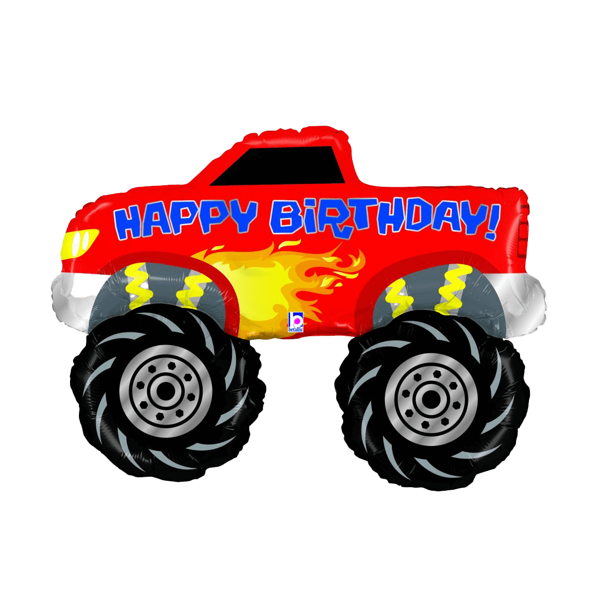 Folieballong - Monster Truck Birthday 102 cm