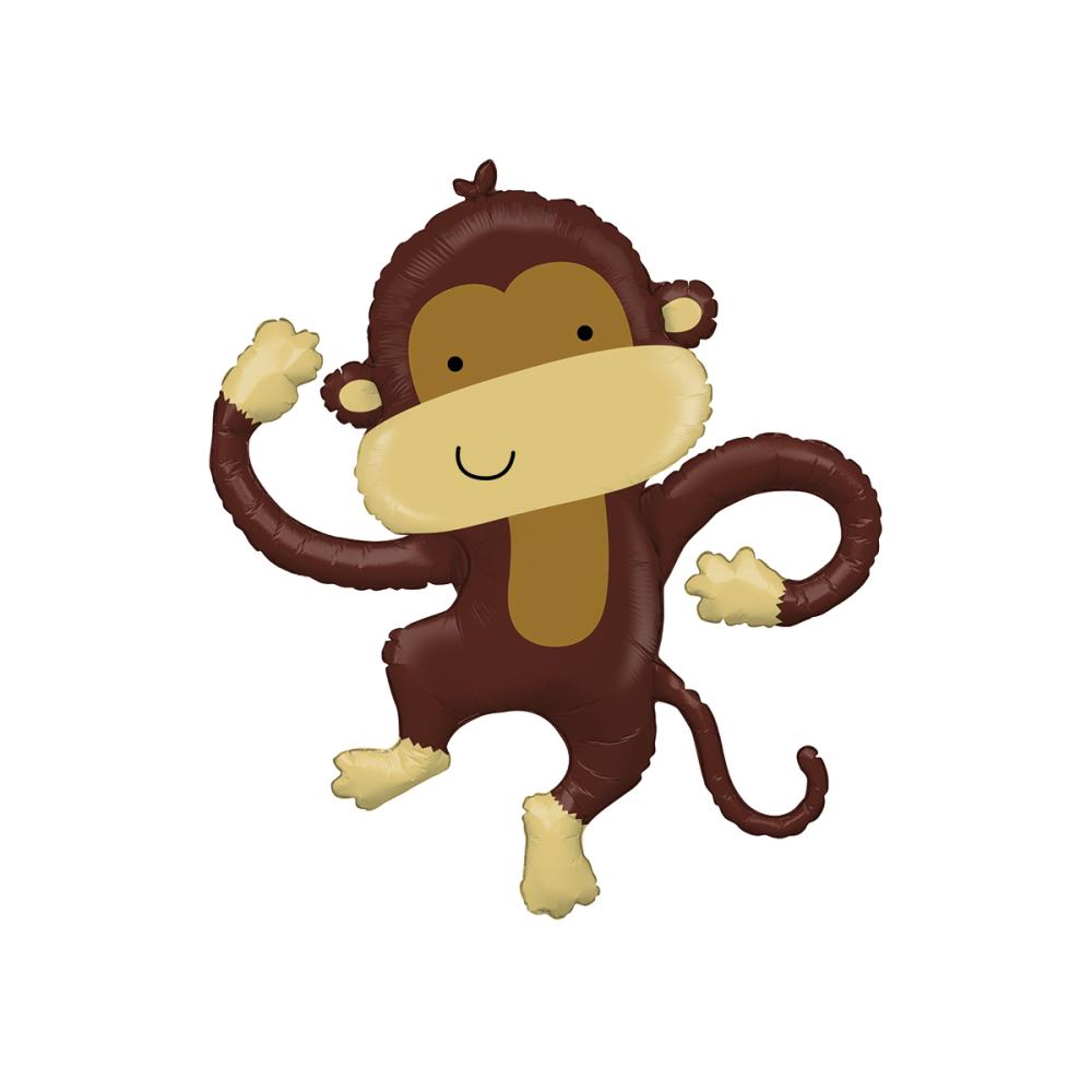Folieballong - Monkey Buddy Shape 102 cm