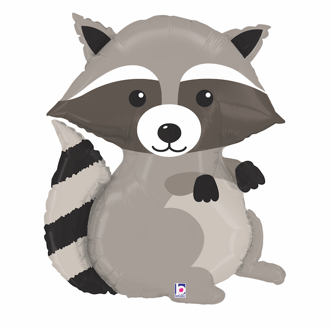 Folieballong - Woodland Racoon 91 cm