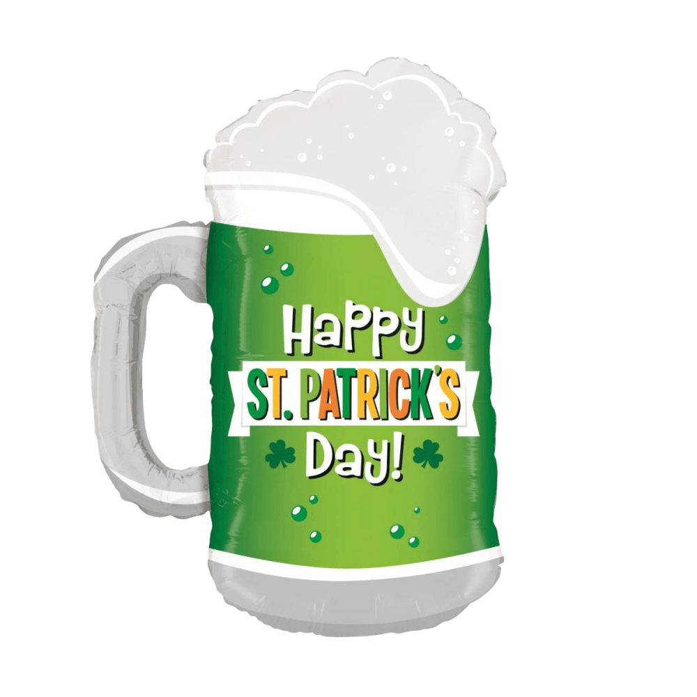 Folieballong - St. Patricks Day Green Beer Shape