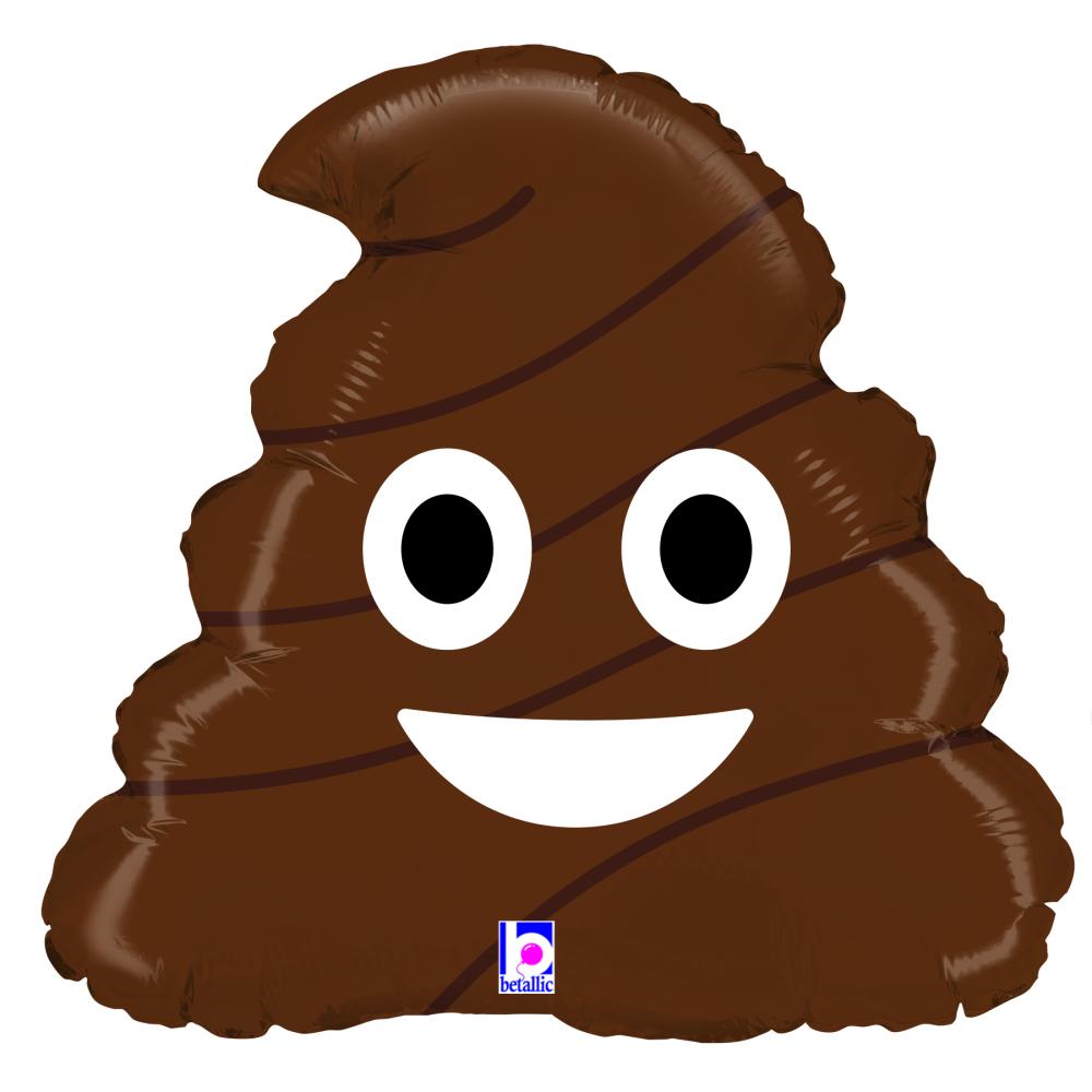Folieballong - Emoji Poo 46 cm