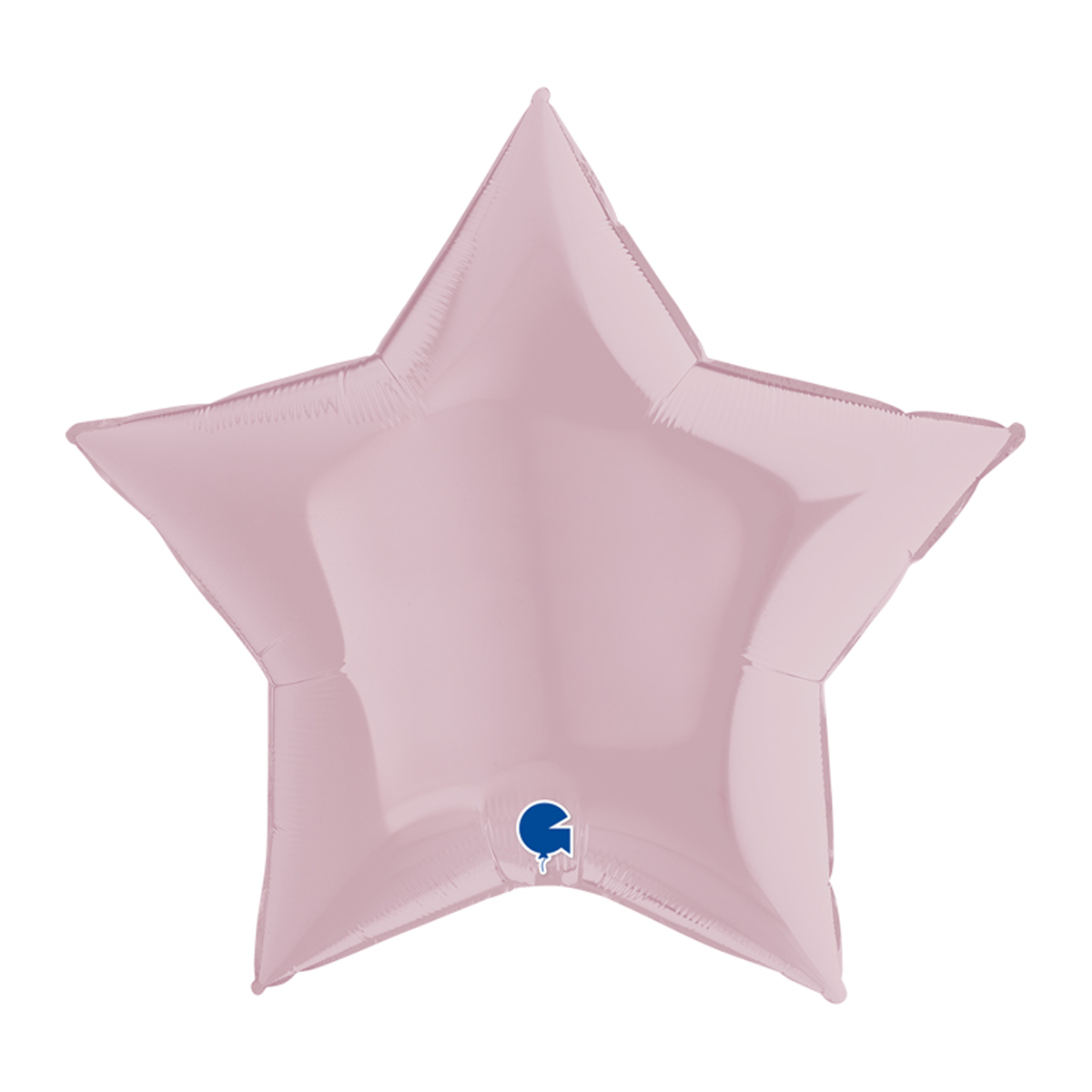 Folieballong - Stjärna Pastellrosa 91 cm