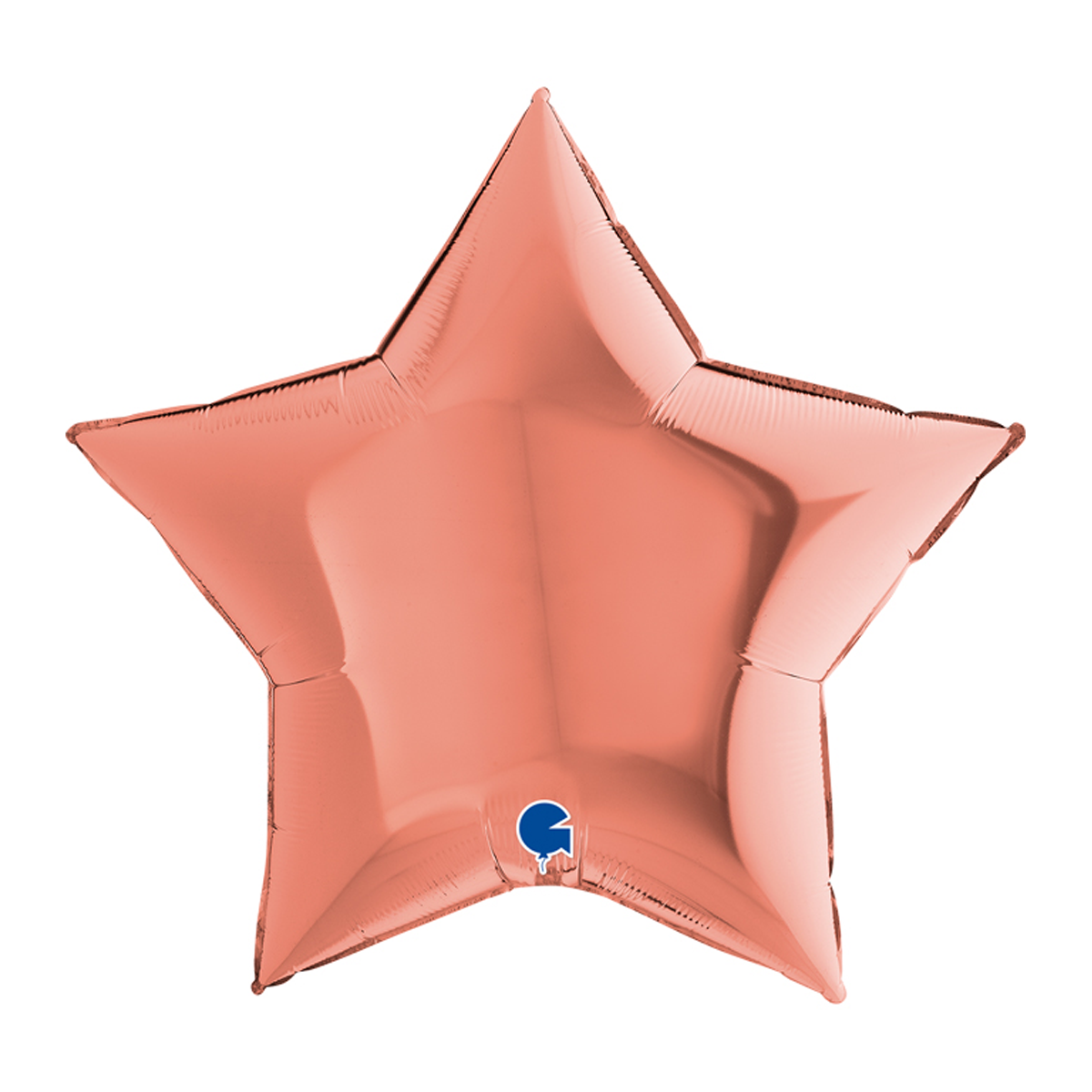 Folieballong - Stjärna Rose Gold 91 cm