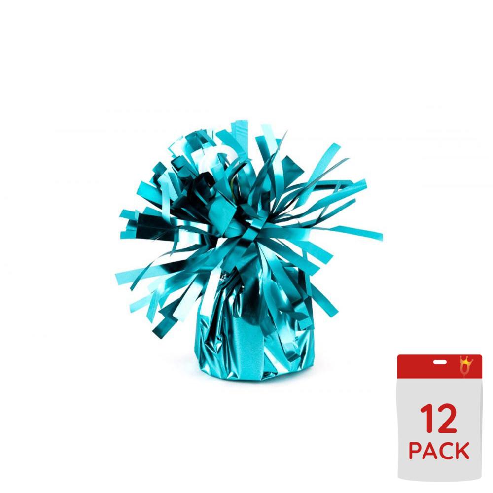 Ballongtyngder - Folie Turkosa 170g 12-pack