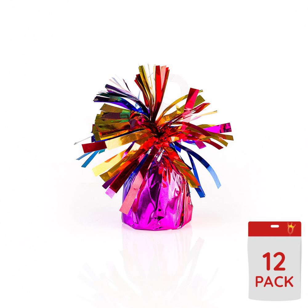 Ballongtyngder - Folie Rainbow 170g 12-pack