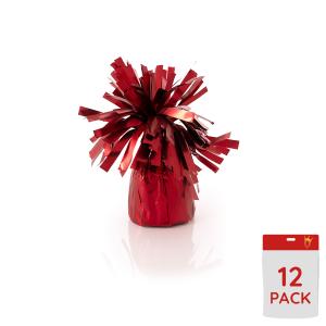 Ballongtyngder - Folie Satin Rubin Red 170g 12-pack