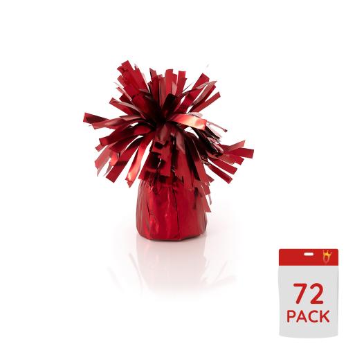 Ballongtyngder - Folie Satin Rubin Red 170g - 72-pack