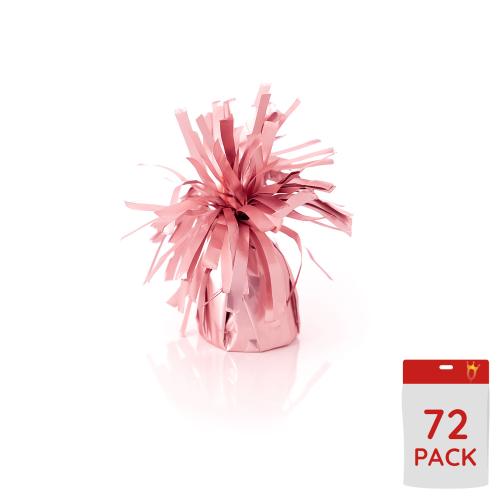 Ballongtyngder - Folie Satin Pastel Pink 170g - 72-pack