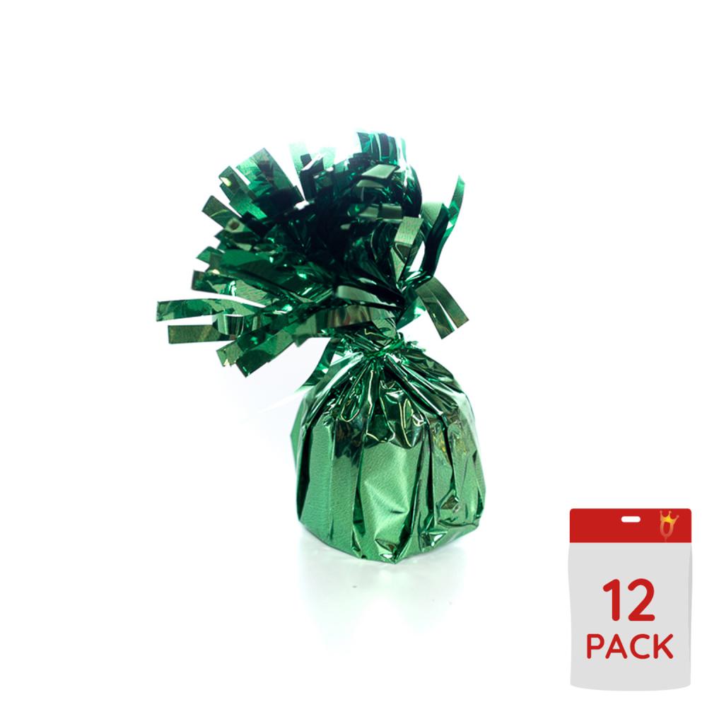 Ballongtyngder - Folie Gröna 170g - 12-pack