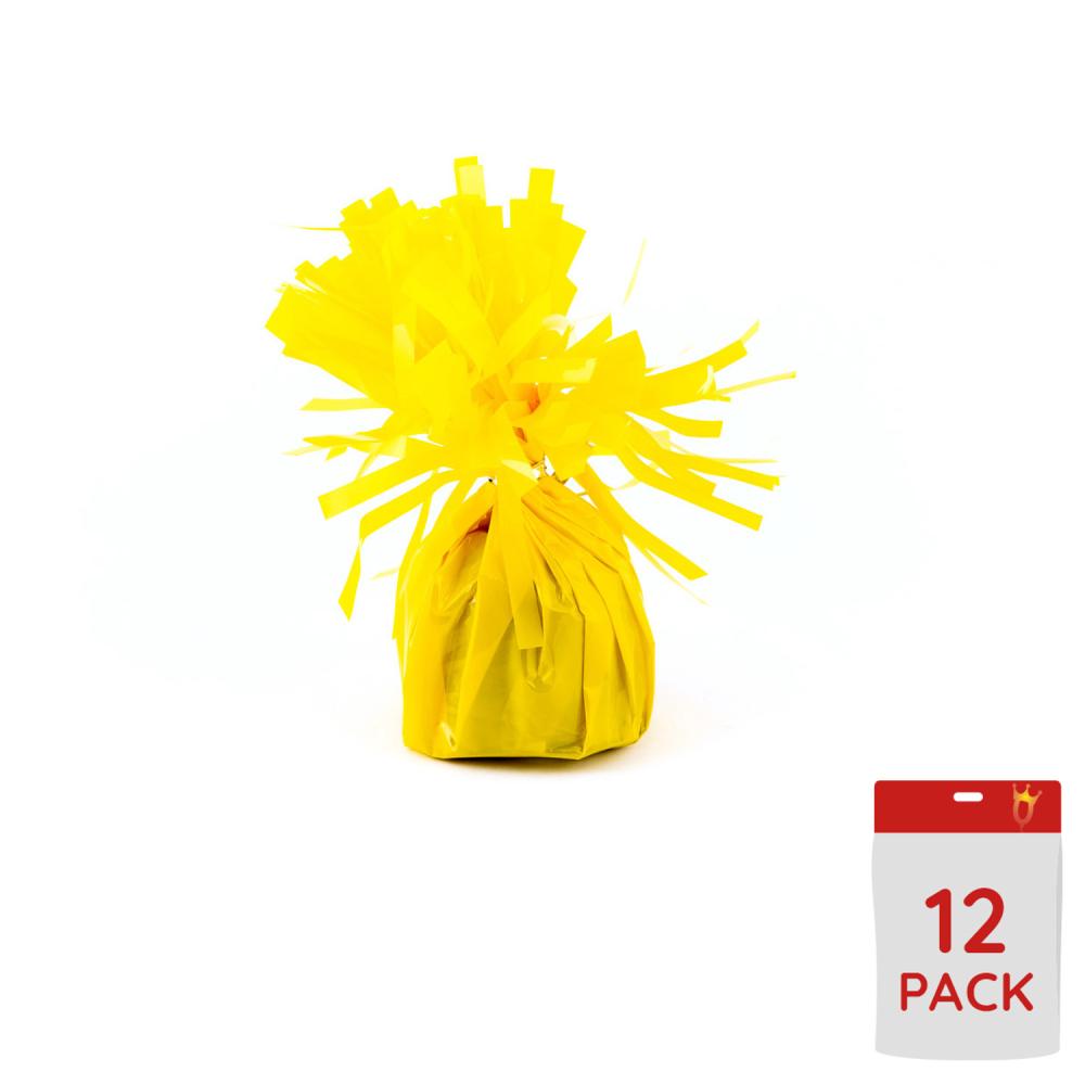 Ballongtyngder - Folie Gula 170g 12-pack