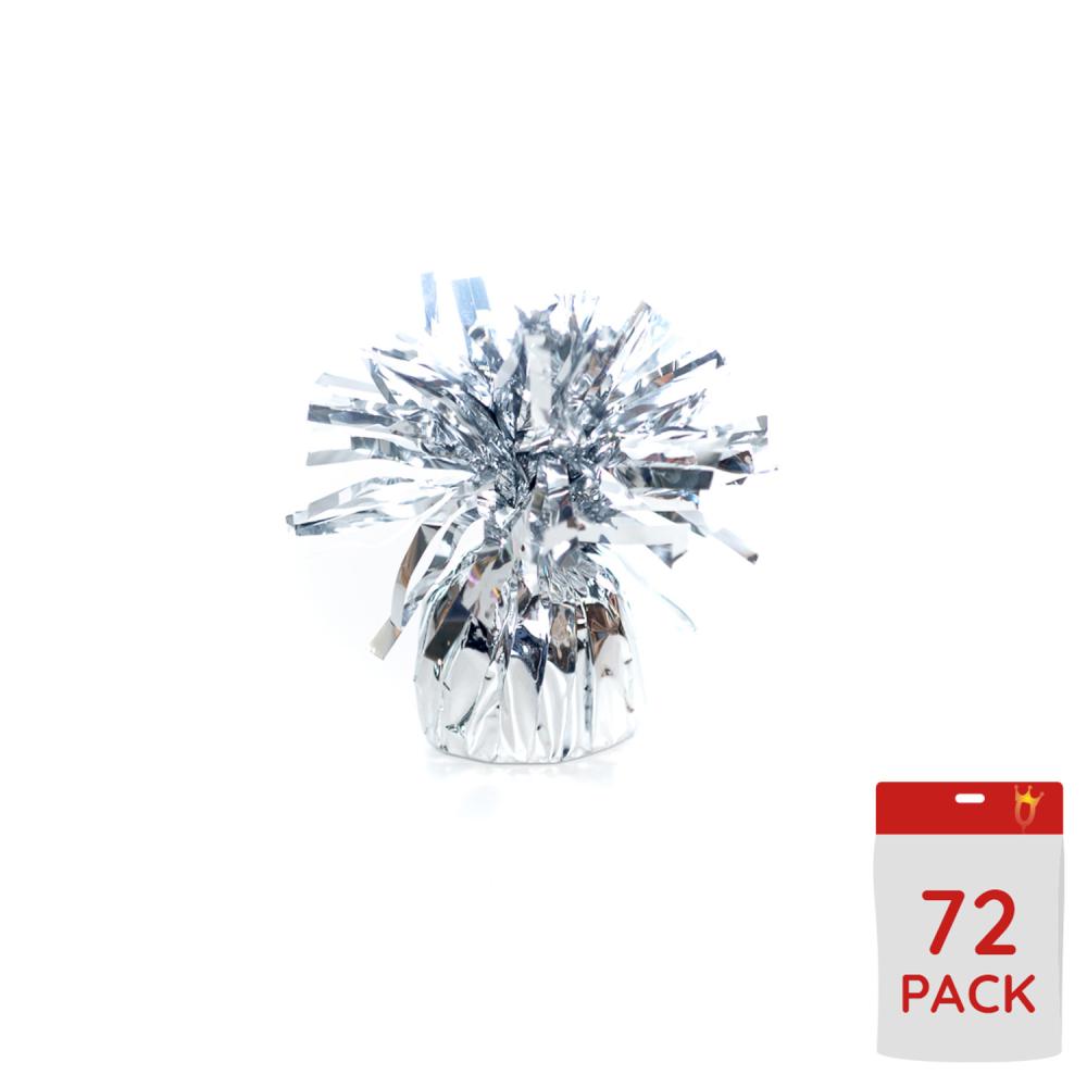 Ballongtyngder - Folie Silver 170g - 72-pack