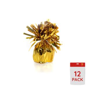 Ballongtyngder - Folie Guld 170g - 12-pack