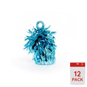 Ballongtyngder - Folie Ljusblå 170g - 12-pack