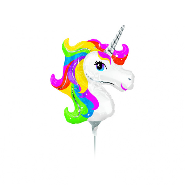 Folieballong Mini - Unicorn Rainbow Mini Shape