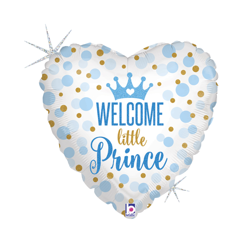 Folieballong - Welcome Little Prince 46 cm