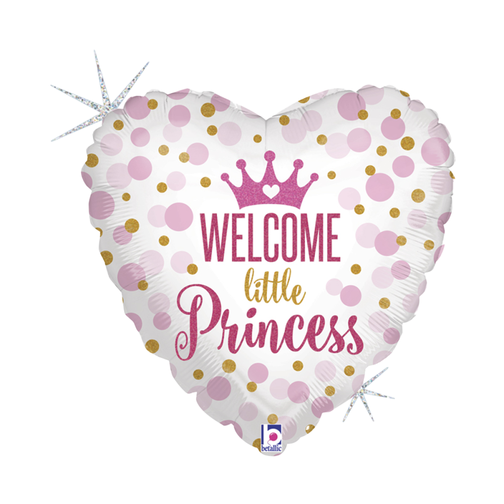 Folieballong - Welcome Little Princess 46 cm