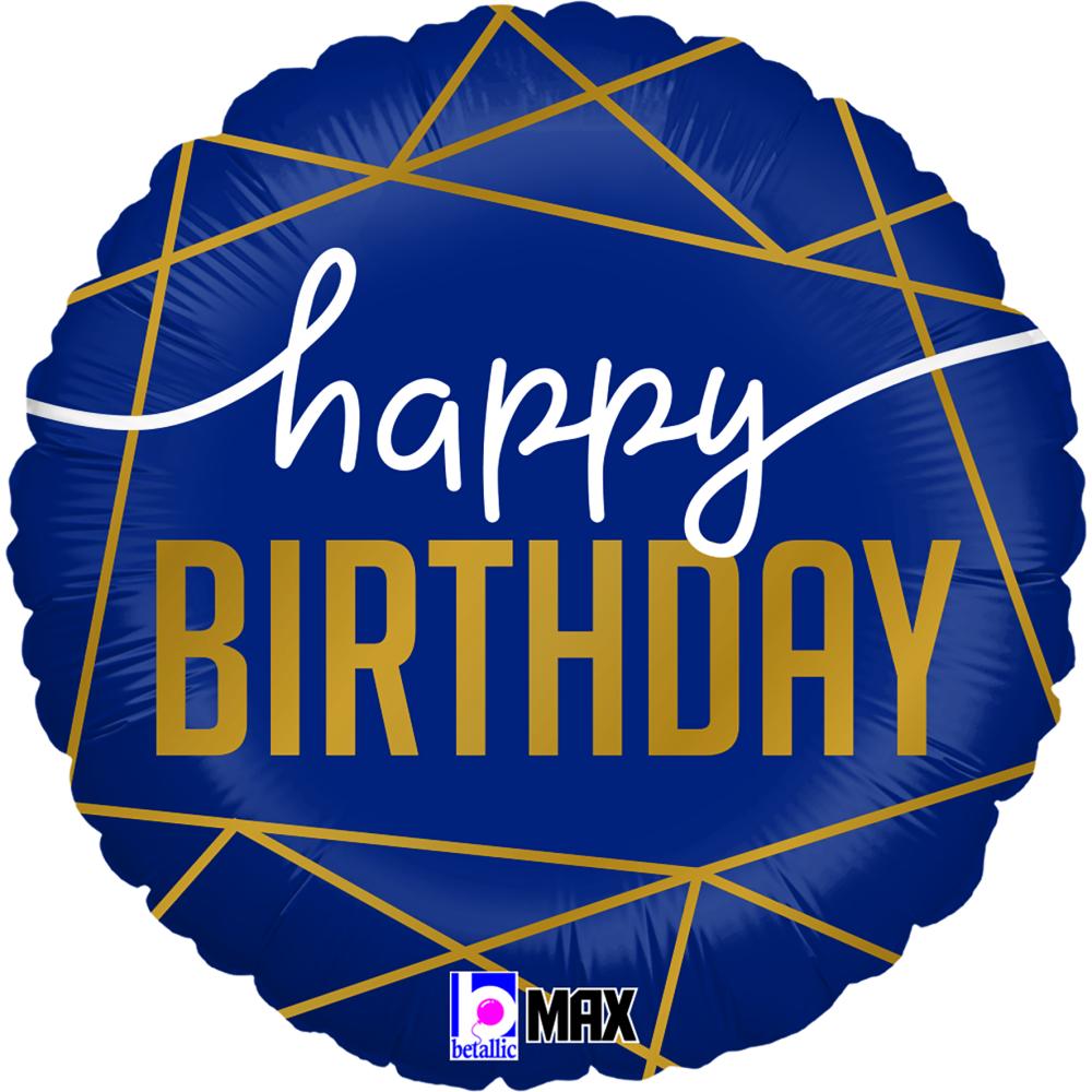 Folieballong - Navy Birthday 46 cm
