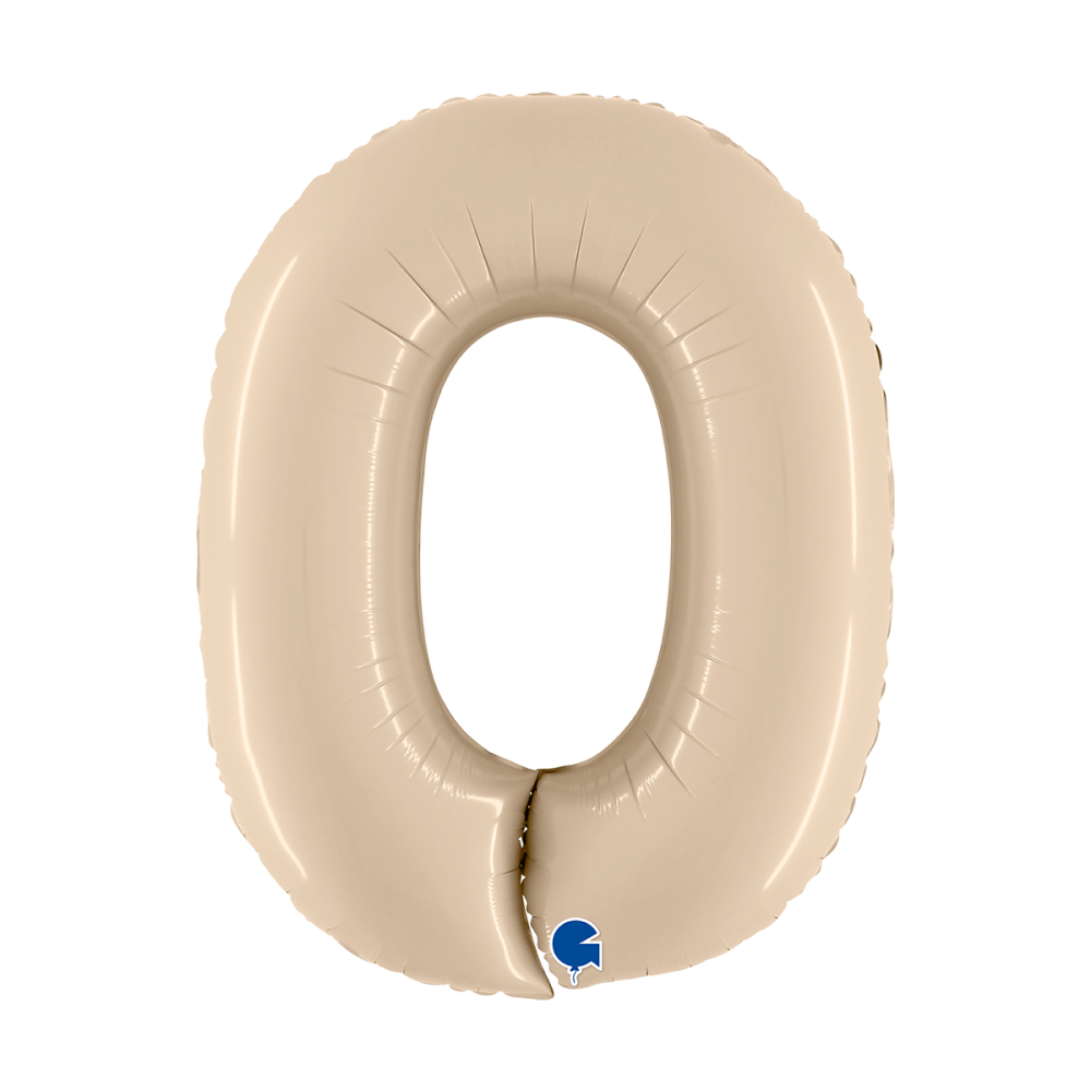 Ballongsiffra - Noll Satin Cream 100 cm