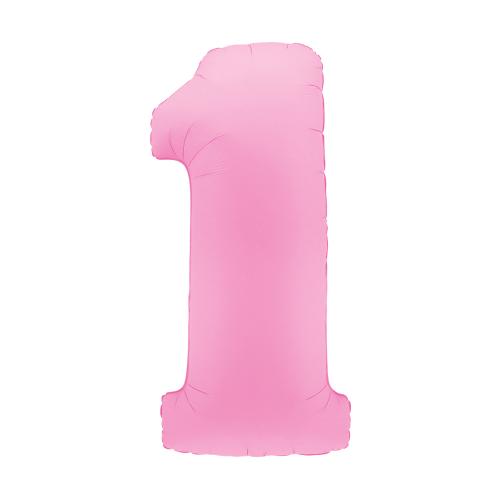 Ballongsiffra - Ett Sakura Pink 100 cm