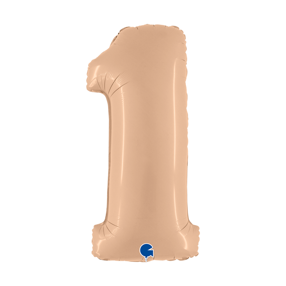 Ballongsiffra - Ett Satin Nude 100 cm