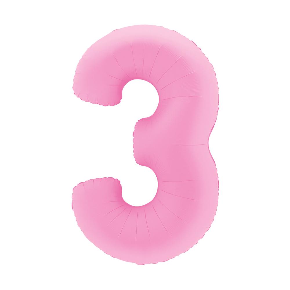 Ballongsiffra - Tre Sakura Pink 100 cm