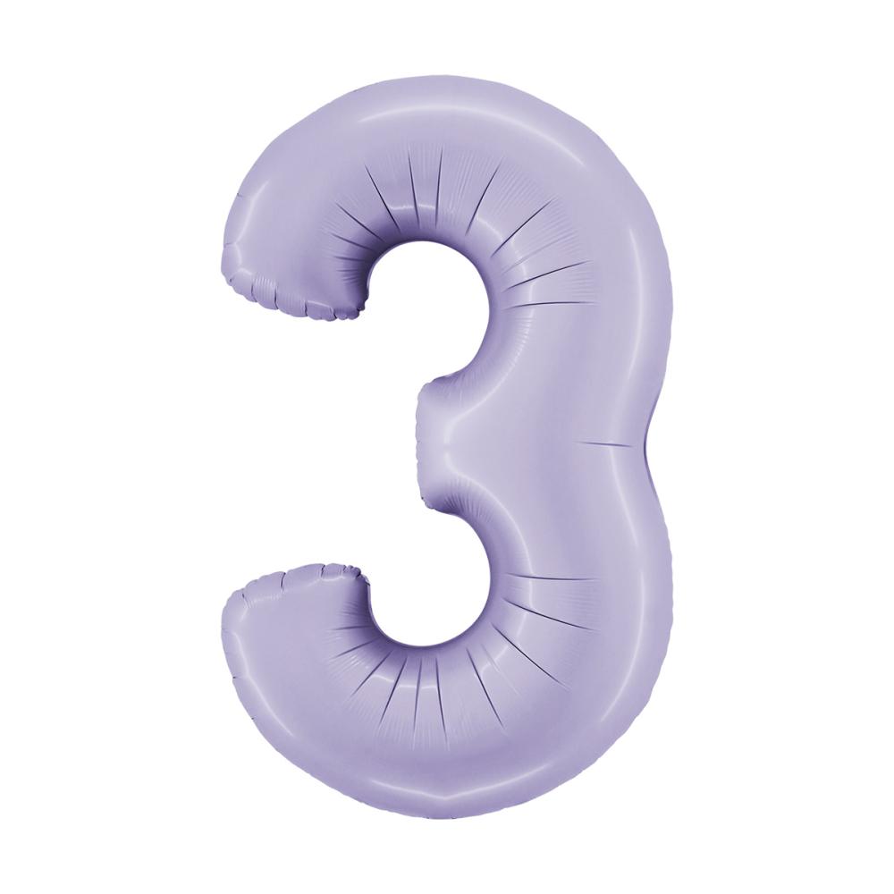 Ballongsiffra - Tre Satin Lilac 100 cm