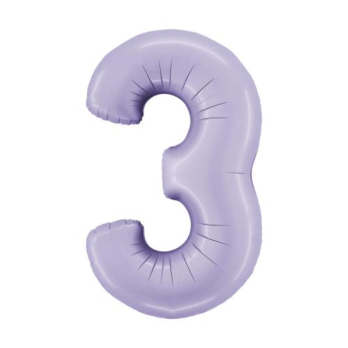 Ballongsiffra - Tre Satin Lilac 100 cm